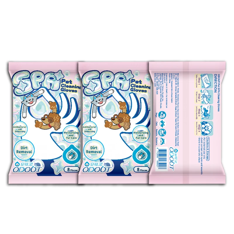 Pet SPA Cleaning Gloves Glove Wipes